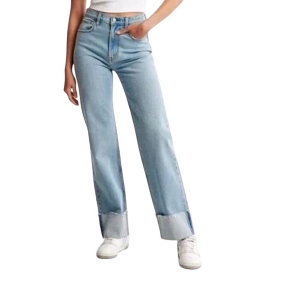 Abercrombie & Fitch 32 14L 90's relaxed high rise jean J2 3450